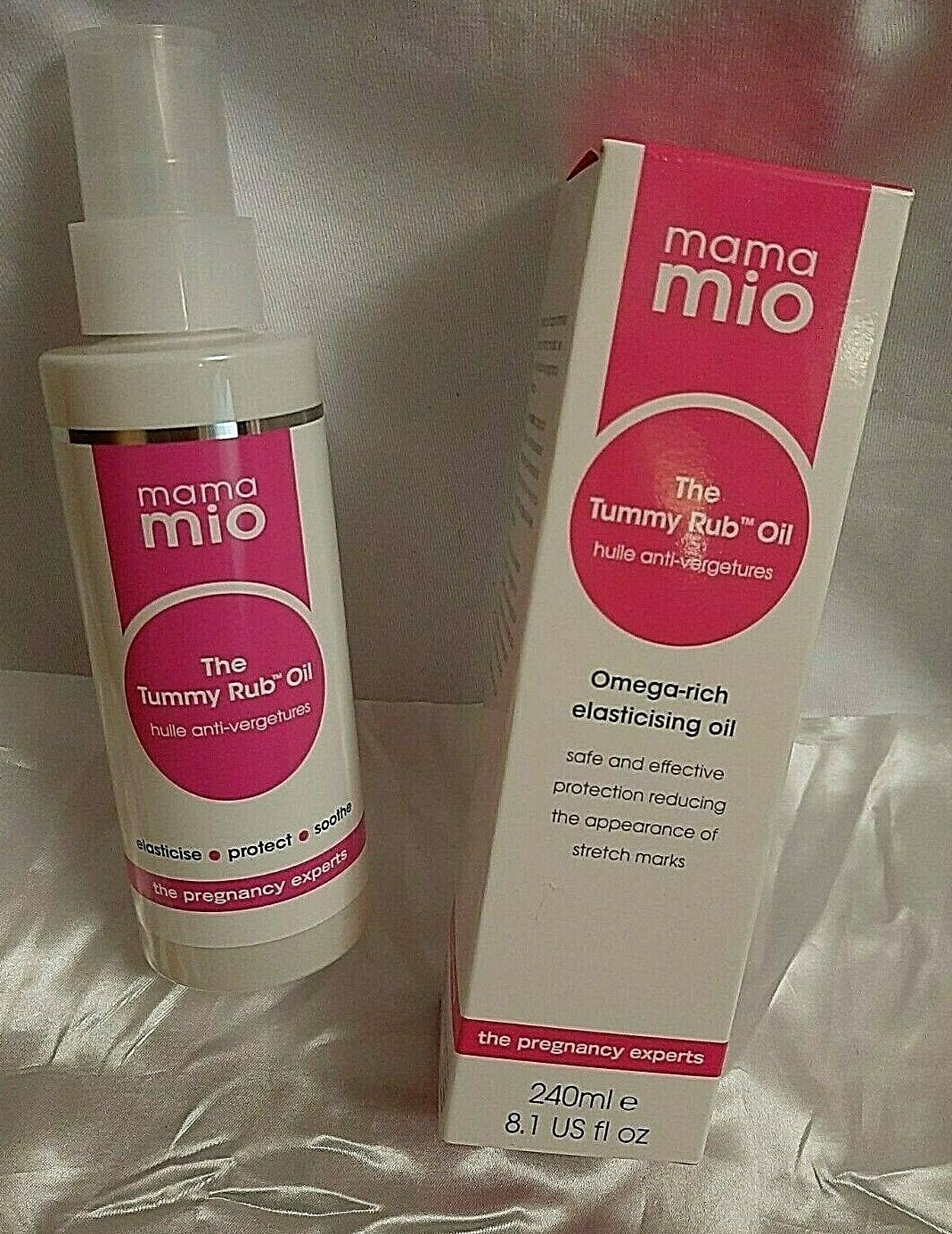100% MAMA MIO Tummy Rub Oil Omega-Rich 240ML~ Reduces appearance of stretch mark