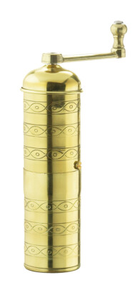 Mocca Grinder Mill HAVANNA, polished brass, #041002,  fine to super fine coffee