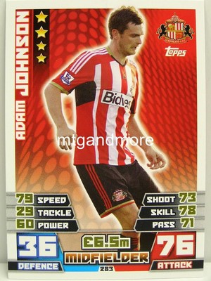 Match Attax 2014/15 Premier League - #283 Adam Johnson - Sunderland