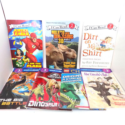 Lot of 7 I Can Read Level 2-3 Kids I Can Read, Scholastic, Homeschool Set