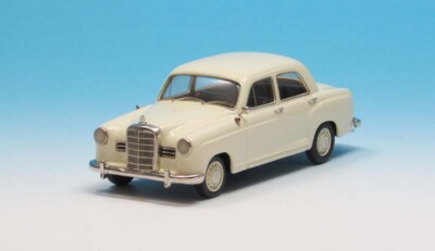 1958-1959 Mercedes 180 a Ponton Limousine 4-türig weiss 1/43 Zinnlegierung