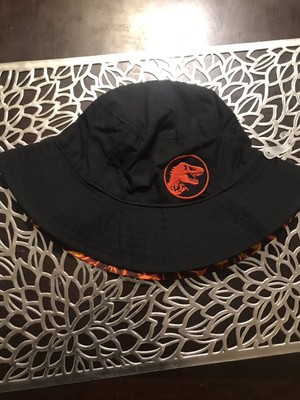 Gymboree Jurassic Park  Reversible Bucket Sun Hat 4/5 T Dinosaurs , Summer Hat