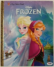 KRISTEN BELL signed DISNEY FROZEN A Big Golden Book! Voice of Anna PSA/DNA COA