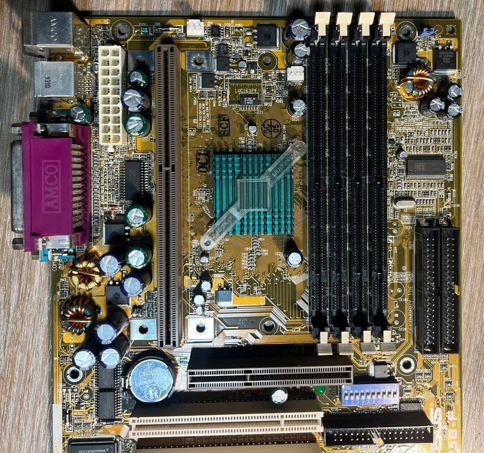 ASUS P3B-F REV 1.04 Motherboard Slot 1 Intel 440BX + PIII 550MHz + 256MB. TESTED - Image 4 of 4