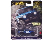 Hotwheels HRV91 2020 Jeep Gladiator Pickup Truck Blue Metallic