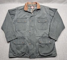 Australian Outback Collection Jacket Mens XL Green Canvas Barn Coat Fieldwear
