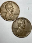1933-P&D LINCOLN WHEAT CENT SET, 2 coins, low mintage VF/XF grade coins, #1