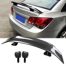 For Chevrolet Cruze 46 Rear Trunk Spoiler Lip Wing Racing Carbon Fiber Abs