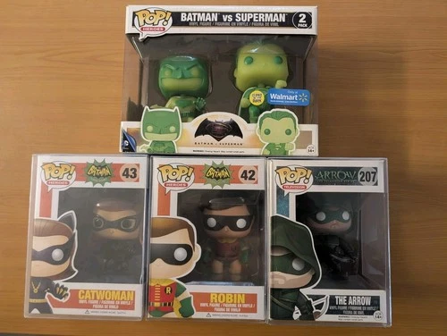 DC Funko Pops Lot of 5!! (Read Description) 🦸Superman/Batman/Robin