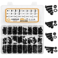 Vigrue 520PCS Schrauben Muttern Set Schwarz M3-M6 Innensechskant