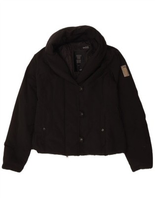 Bomboogie Damen kurze wattierte Jacke UK 14 Large schwarz Polyester CK06