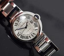 Cartier ballon bleu gents unisex 36mm £6350  box papers 1 yr gtee w6920046 model