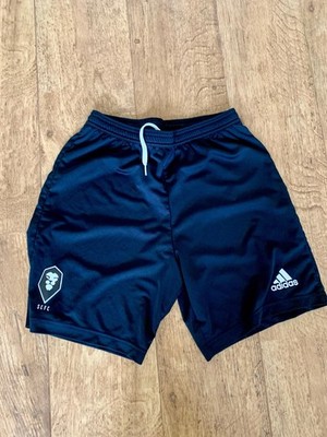 Offizielle Adidas Salford City FC Fußballshorts schwarz Größe M Herren Klasse 92