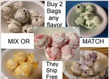 ICE CREAM MINI SCOOPS FREEZE DRIED - CHOOSE YOUR FLAVOR -  2+ BAGS SHIP FREE!