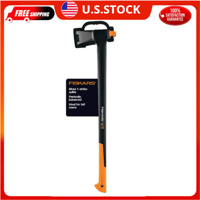 Fiskars X27 Super Splitting Axe 36'' Shock-Absorbing Handle Firewood Logs Wood