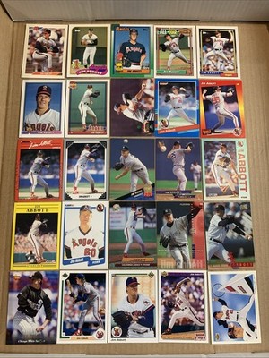 Jim Abbott 39 Card Lot All Different No Duplicates *^