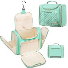 Water-Resistant Hanging Toiletry Bag for Women, Portable Travel Shower Caddy