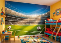 Consalnet Fototapete FußBall Stadion GrüN Matt Waschbar 368X254 Cm