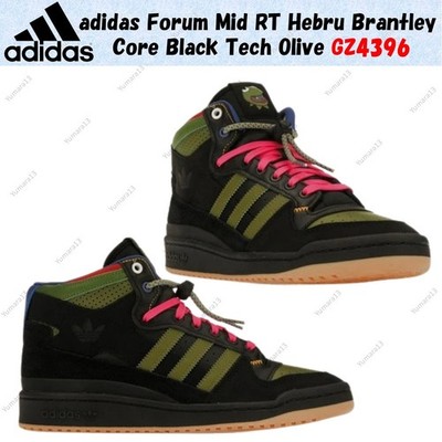 adidas Forum Mid RT Hebru Brantley Core Black Tech Olive GZ4396 Herren Gr.