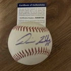 David Hulse Texas Rangers Rawlings MLB Signed Baseball PSACOA Autograph AB26756