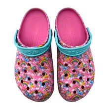 Crocs Lisa Frank Classic Clog Women 11 Men 9 Pink Unicorn Rainbow Print