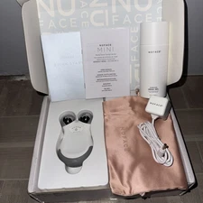 NEW NUFACE MINI Facial Toning Device With Hydrating Aqua Gel Open Box