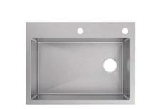 Glacier Bay Tight Radius 30" Drop-In Single Bowl Kitchen Sink NO Strainer