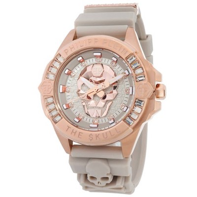 Philipp Plein PWNAA1323 The Skull Beige Dial 41 mm  Watch New