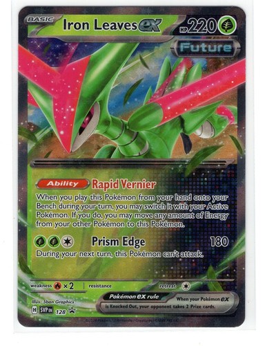Pokemon Scarlet & Violet Black Star Promo -  Iron Leaves ex SVP 128