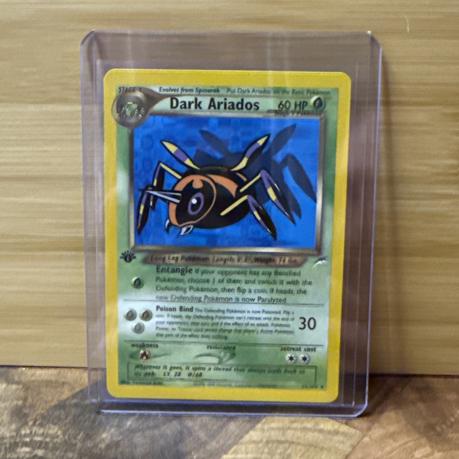 Dark Ariados 17/105 Neo Destiny First Edition. Free Shipping In US 🚨🚨