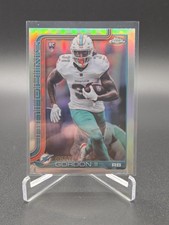 2025 Topps Chrome Ollie Gordon II #327 Miami Dolphins Rookie Refractor
