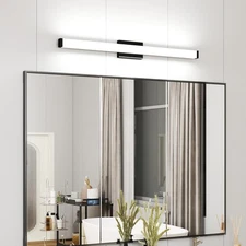 41 inch 24W Bathroom Vanity Light Black LED Wall Bar Lights Fixture Over Mirror