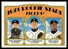 2021 Topps Heritage 2021 Rookie Stars - Tigers - Beau Burrows/Rony Garcia/Kyle