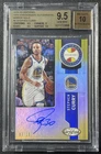 STEPHEN CURRY BGS 9.5 2018-19 PANINI CERTIFIED 10TH ANN AUTO MIRROR GOLD 3/10