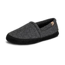 Men's Memory Foam Slippers 7.5-8.5 Dark Charcoal