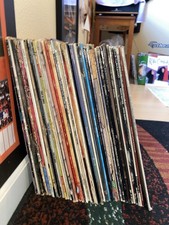 MYSTERY VINYL RECORDS Music Albums, LP Bulk Lot of 20 Vintage w/ Sleeves, G-VG