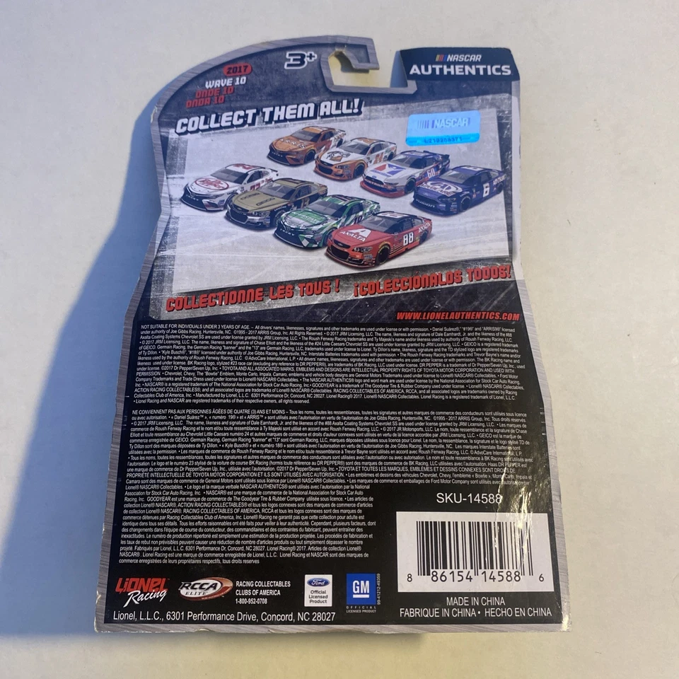 2017 Kyle Busch #18 Interstate Batteries 1:64 Diecast Nascar Authentics Wave 10 - Image 3 of 3