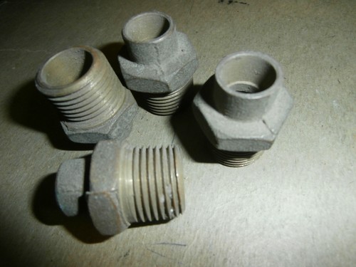 4 Brass 3/8" (1/2" od) Copper Sweat x 1/2" MIP Male Adapters