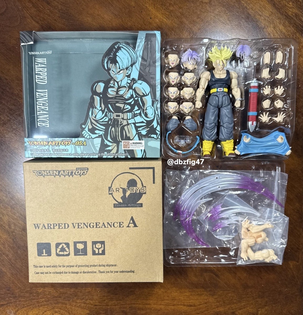 SH Figuarts Dragon Ball Z TonsenArttoys Trunks Warped Vengeance