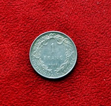 BELGIQUE 1 FRANC 1911 Argent 835‰ ALBERT Roi des Belges