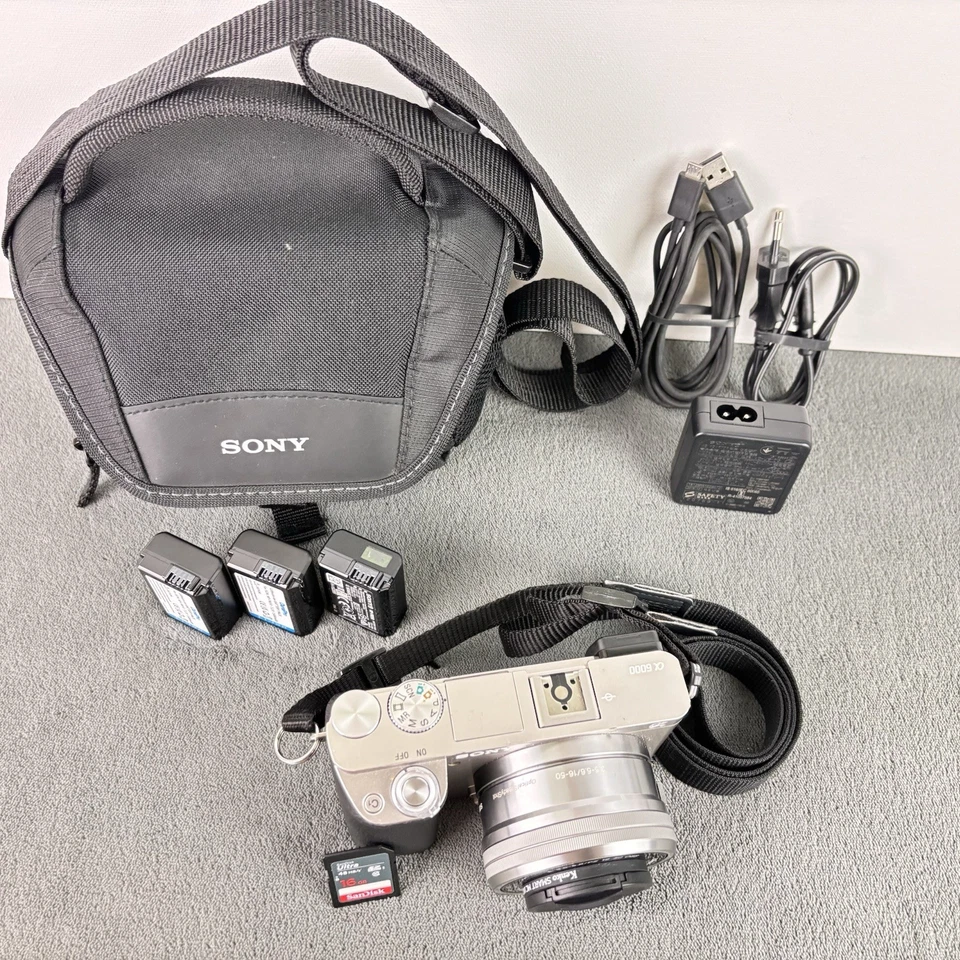 Sony Alpha A6000 24.3MP Digital Camera Kit with 16-50mm Lens !Shutter Count 4k! - Bild 2 von 4