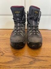 Asolo Women TPS Equalon GTX Vibram EVO Hiking Boots Gray Suede Rose Sz 8.5