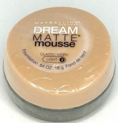化粧下地 mayland Maybelline NY Dream Matte Mousse Classic Ivory Light 2 Foundation