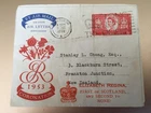 GB STAMPS RARE FIRST DAY COVER 1953 CORONATION AIR LETTER EDINBURGH SCOTS AHOY