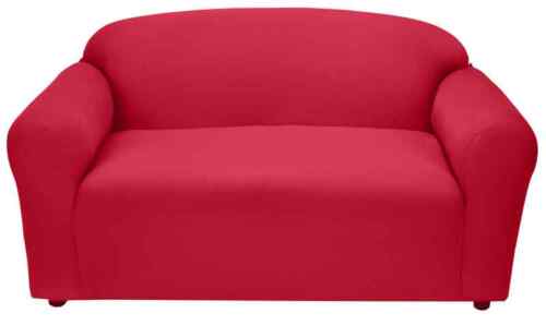 JERSEY "STRETCH" LOVESEAT THROW COVER SLIPCOVER-------RED------"WASHABLE" 
