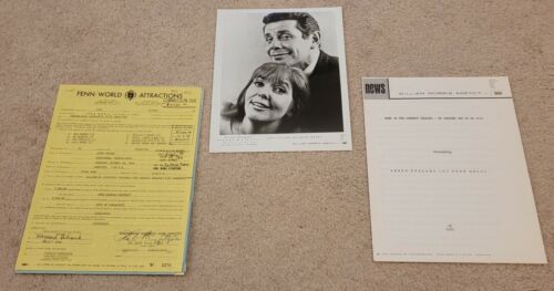 JERRY STILLER & ANNE MEARS SIGNED CONTRACT 1968 VERY YOUNG PRE SEINFELD - Picture 1 of 9