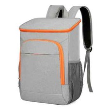 Zaino Termico 25 Litri spiaggia estate Borsa Termica Porta Pranzo frigo Grigio