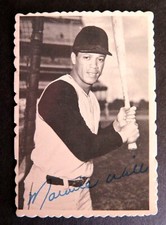 1969 Topps Deckle #24 Maury Wills VG card b/w T.C.G.