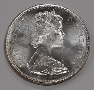 1966 Canada 80% Silver Dollar Coin $1 BU - Queen Elizabeth II | eBay