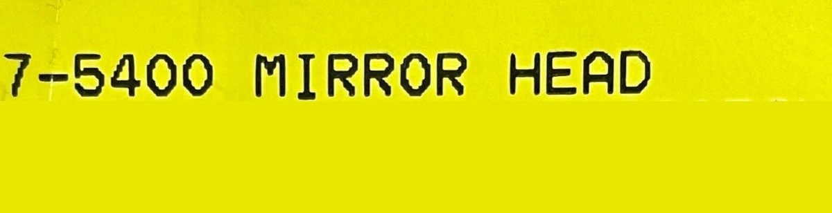 7-5400 Genuine Moto Mirror Traditional Series Heated Mirror Head